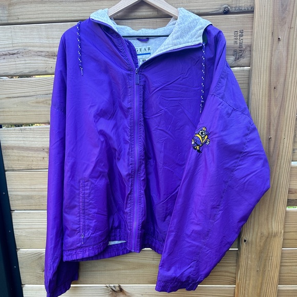SOLD VTG East Carolina University stadium jacket hoodie - w/ the BEST Pee Dee! - Picture 2 of 7